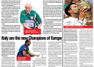 Howard In the Euro News Paper