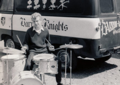 Howard with his drum Kit