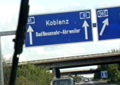 Romania Koblenz road sign