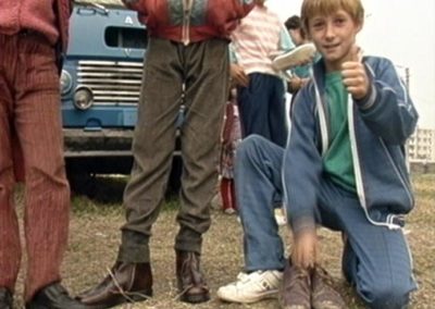 Romania trying on shoes 2