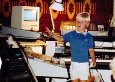 USA Luke in London Music Studios very first Apple Mac