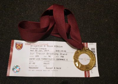 West Ham Ticket Medal awards